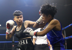 Chỉ 16 giây, nữ võ sĩ Việt khiến tay đấm boxing Thái Lan nhập viện